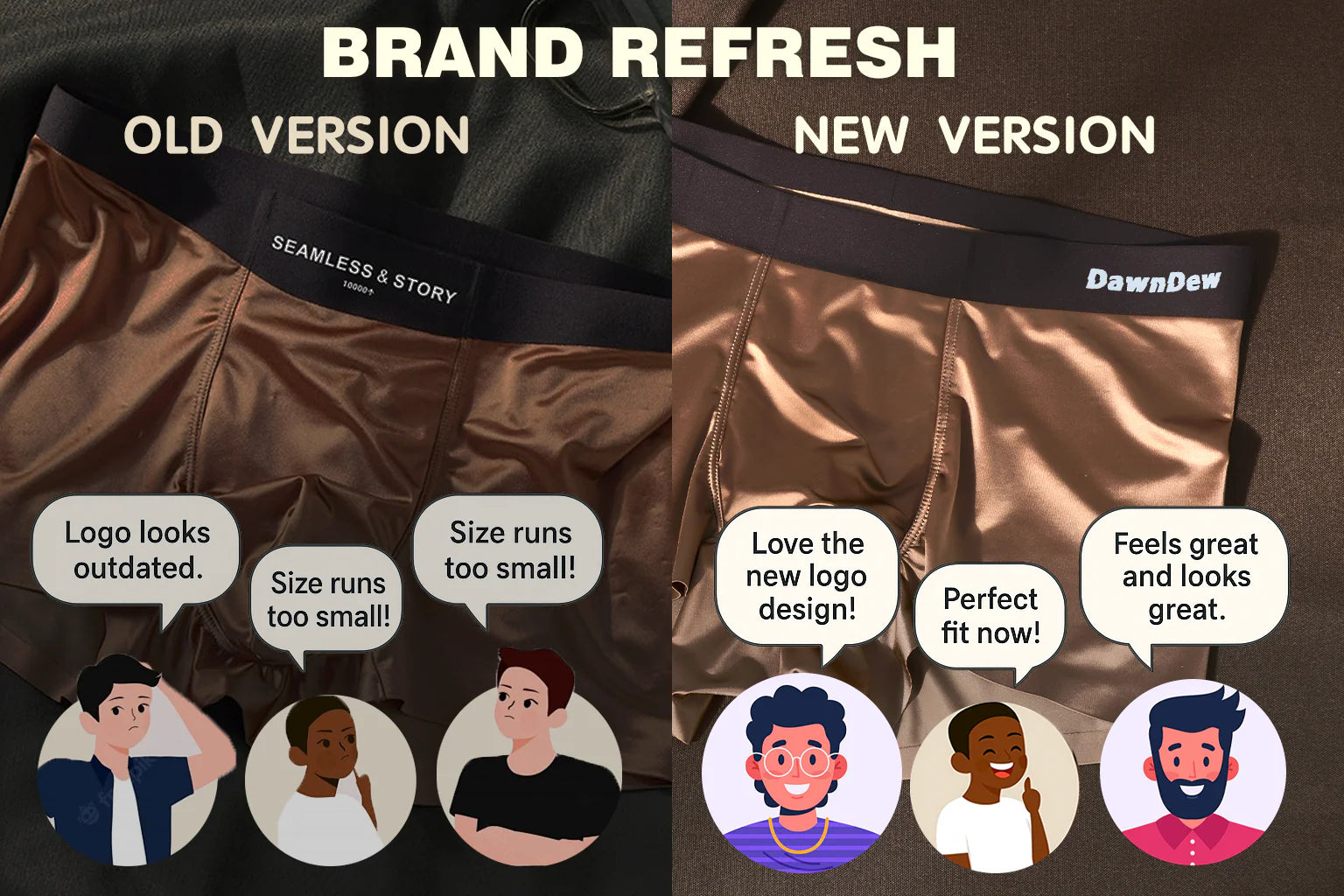 Elegant Silk Men'S Ice Silk Underwear Mulberry Silk Antimicrobial Men'S Boxer Briefs